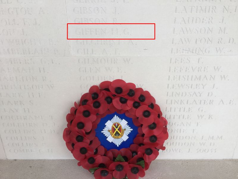 © Paul Birch: Licensor: Paul Birch Hepner Giffen memorial